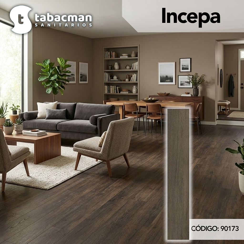 M2 PISO PORCELANATO INCEPA FLOREST BROWN 20X120 REC (1.16M*5U)64230020A