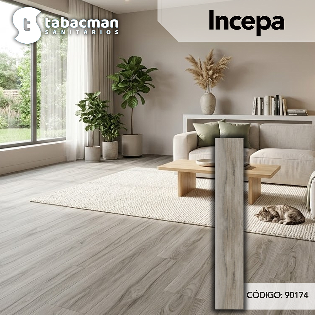 M2 PISO PORCELANATO INCEPA ALAMO NATURAL REC  20X120 64230036 A (1.16M*5U)