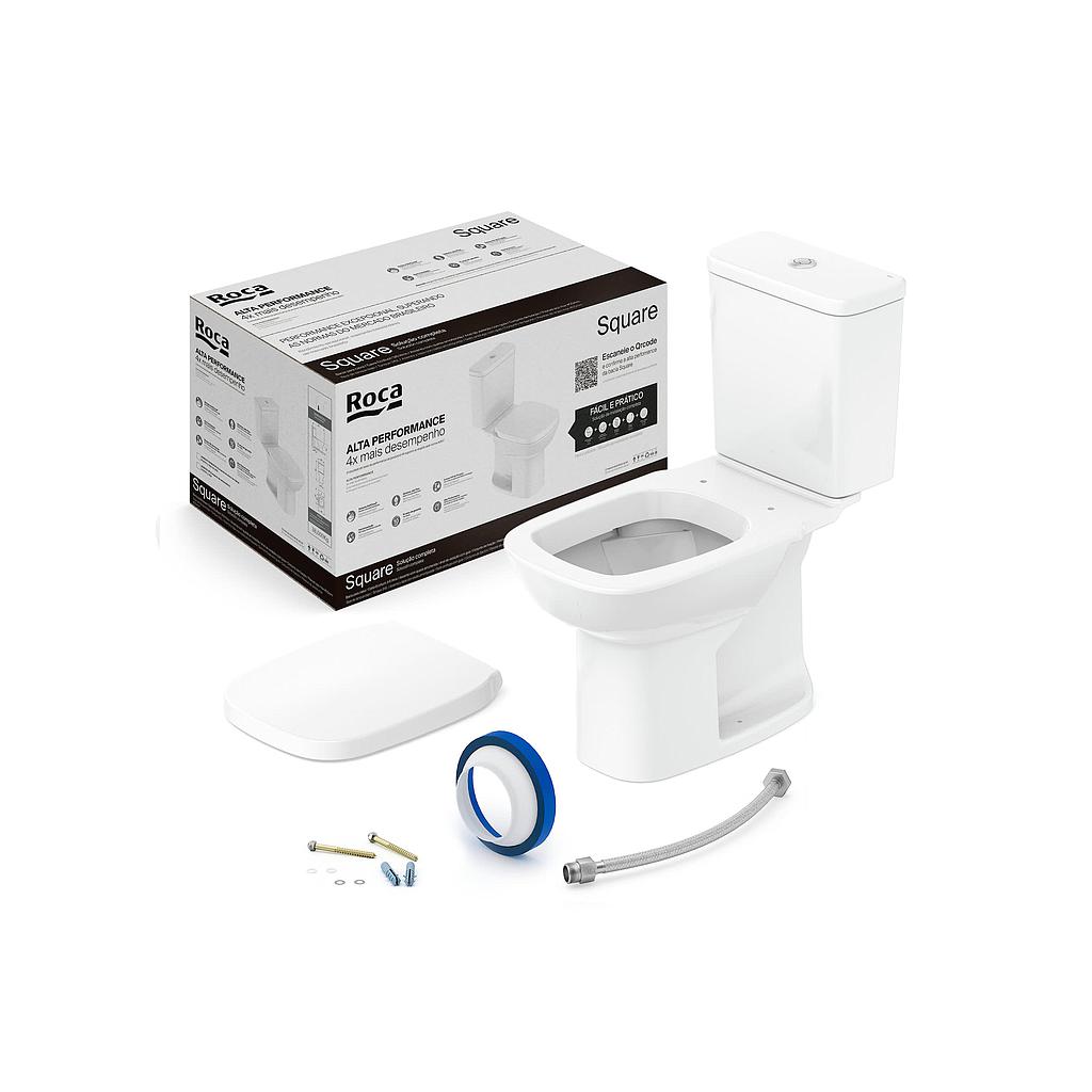 Kit Inod. Acople Debba Square Bco (fijac trad piso) Roca